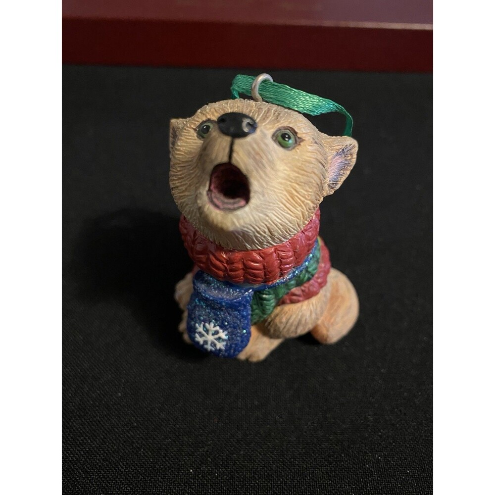 Danbury Mint Baby Animal Wolf Christmas Ornament